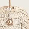 Suspension luminaire suspendu rotin culot e27