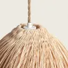 Suspension luminaire suspendu rotin culot e27