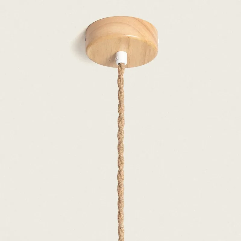 Suspension luminaire suspendu rotin culot e27