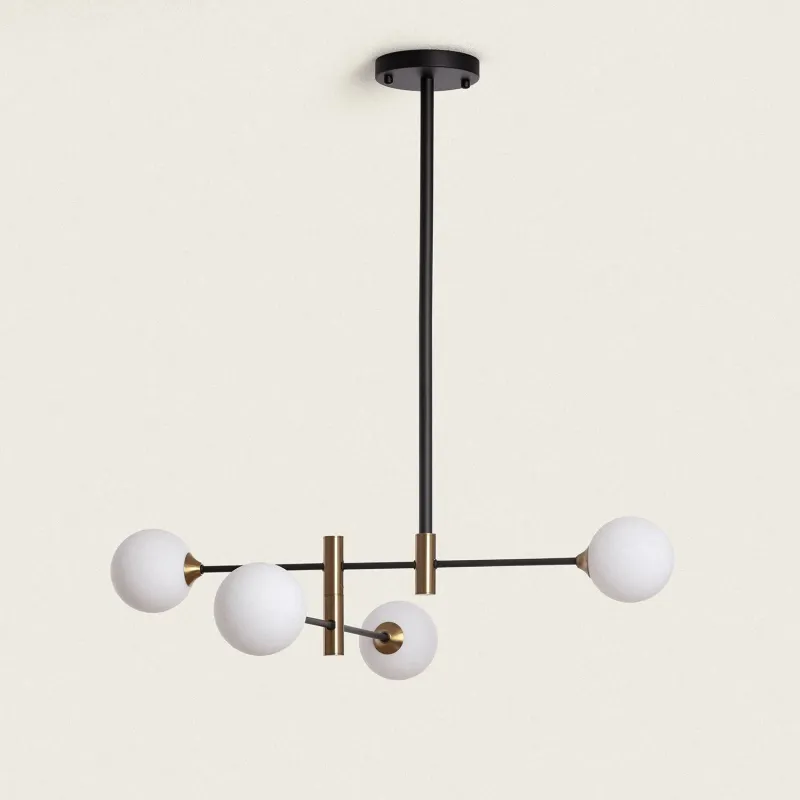 plafonnier-metal-4-boules-verre-blanc-culot-g9-metal-noir-et-dore