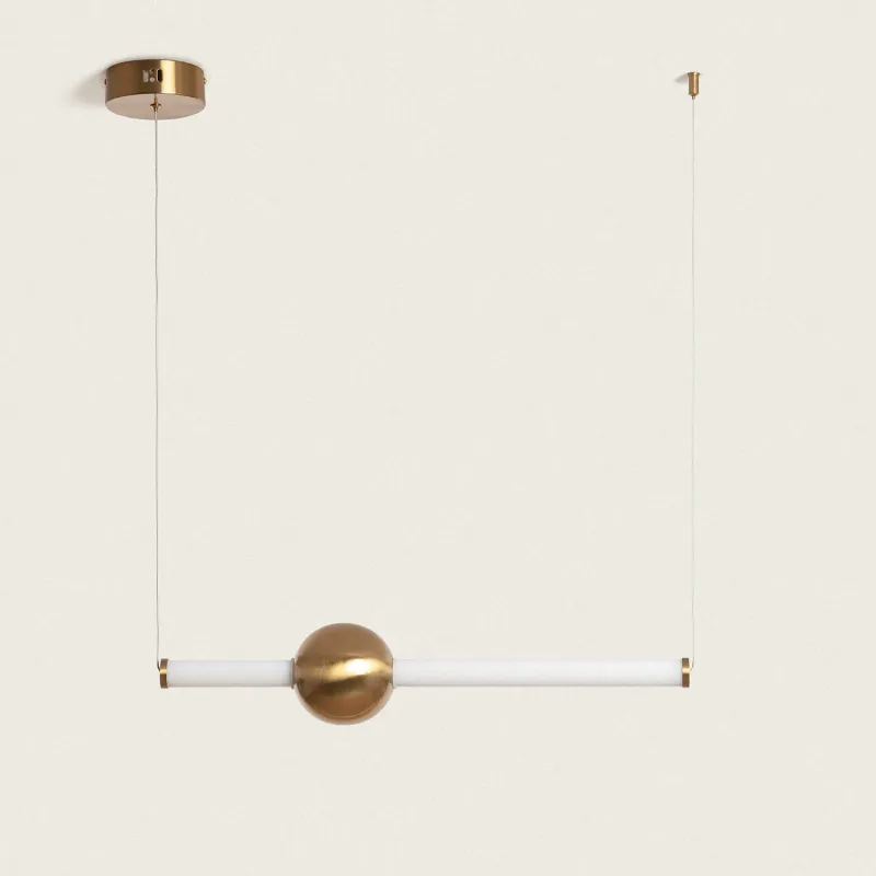 suspension-barre-led-14w-metal-dore-60cm-suspendu