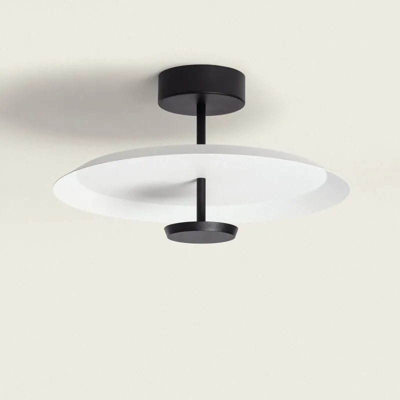 suspension-led-10w-disque-lampe-suspendu-blanc-ou-noir