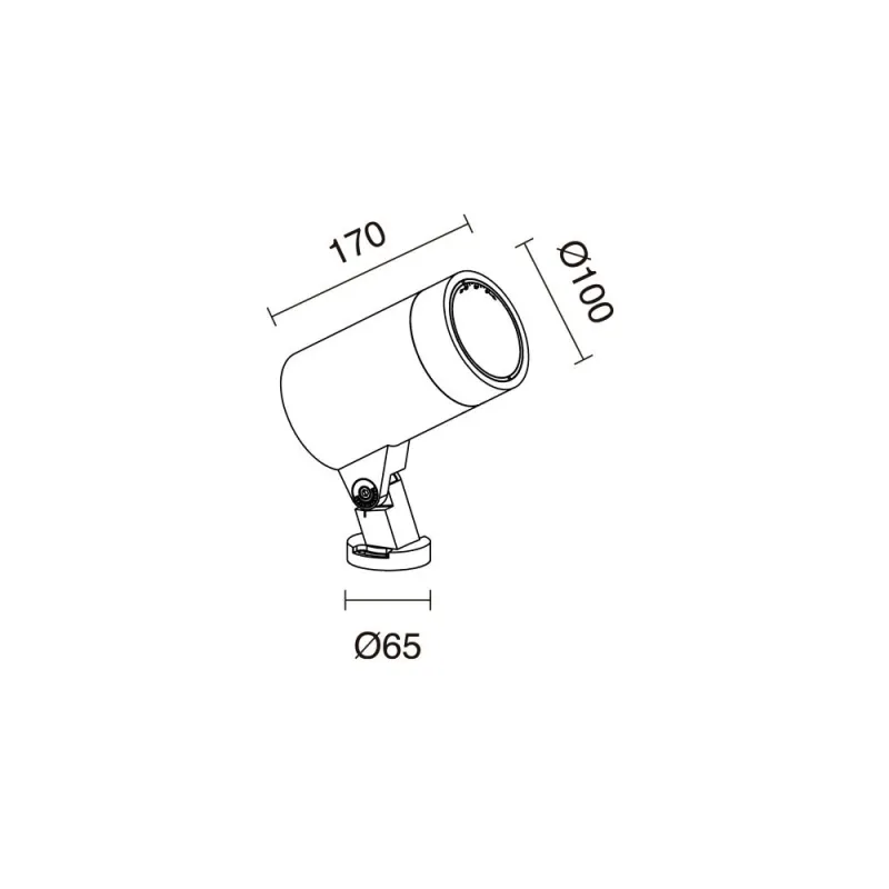 Applique Projecteur Kalos L-zoom angles reglable-18-38°_2580_3160lm