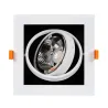 downlight luminaire encastrable 155x155mm orientable 15w led dimmable 3000k-4000k-5500k