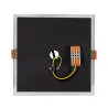 downlight luminaire encastrable 155x155mm orientable 15w led dimmable 3000k-4000k-5500k