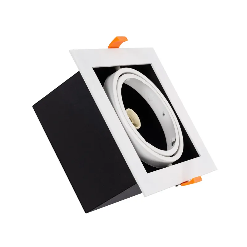 downlight luminaire encastrable 155x155mm orientable 15w led dimmable 3000k-4000k-5500k