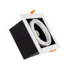 downlight luminaire encastrable 155x155mm orientable 15w led dimmable 3000k-4000k-5500k