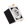 downlight luminaire encastrable 155x155mm orientable 15w led dimmable 3000k-4000k-5500k