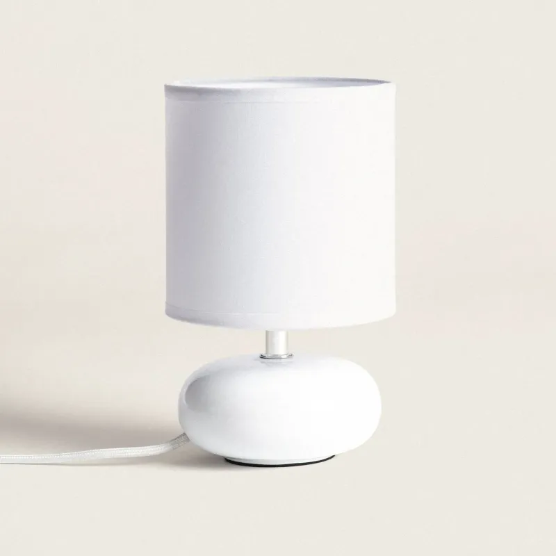 lampe-de-table-ceramique-blanche-culot-e14-4-couleurs