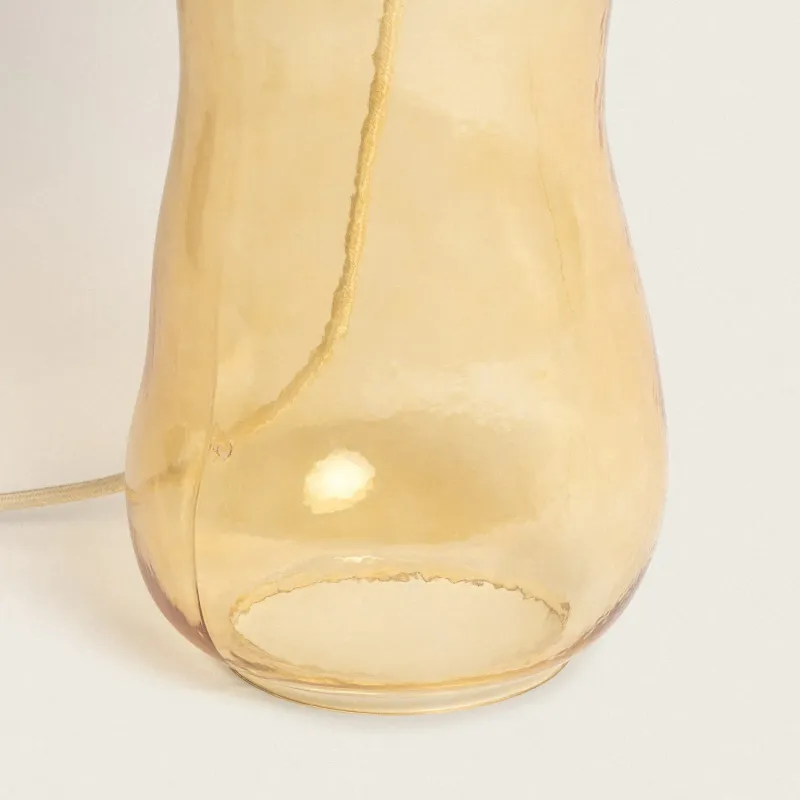lampe-a-poser-verre-et-abat-jour-tissu-