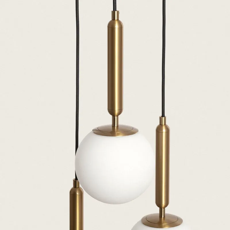 suspension-metal-dore-et-triples-boules-verre-culot-e27