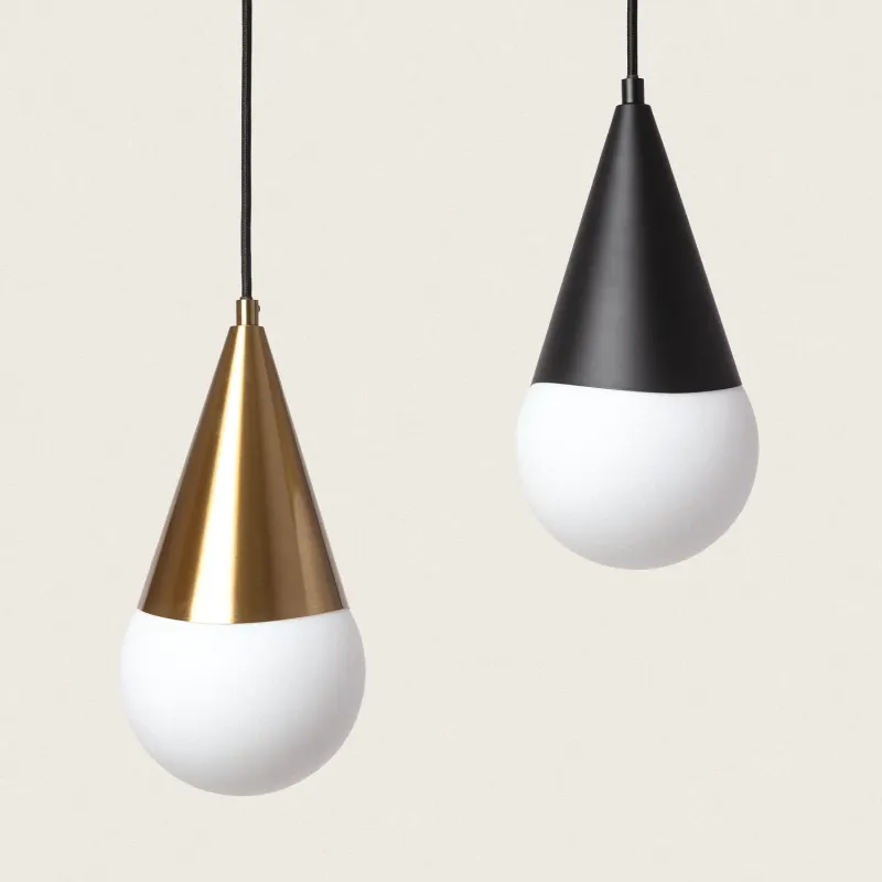 suspension-metal-dore-ou-noir-goutte-d-eau-verre-culot-e27