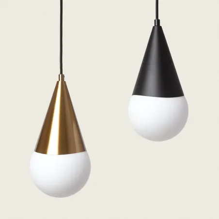 suspension-metal-dore-ou-noir-goutte-d-eau-verre-culot-e27