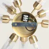 plafonnier-luminaire-10-tetes-metal-dore-et-verre-culot-g9