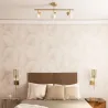 plafonnier-metal-dore-4-boules-verre-blanc-culot-g9