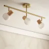 plafonnier-metal-dore-4-boules-verre-blanc-culot-g9