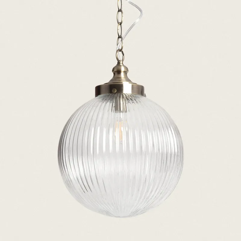 suspension-metal-et-boule-verre-culot-e27