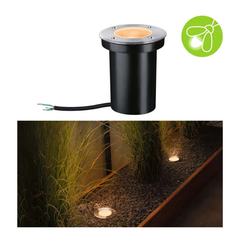 Encastré de sol LED IP65 110mm 2200K 4,3W 320lm 230V 38° Acier inoxydable