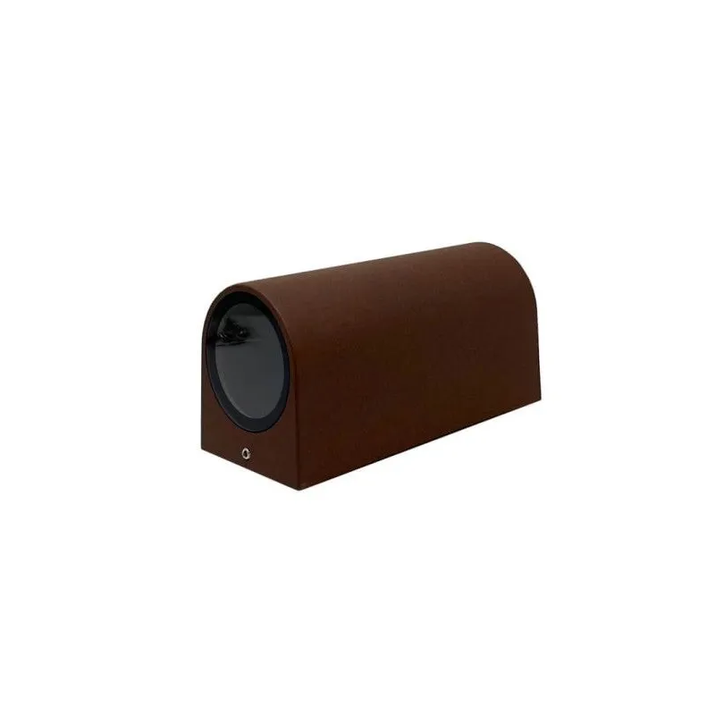 applique-murale-exterieure-ip54-effet-rouille-marron-double-gu10
