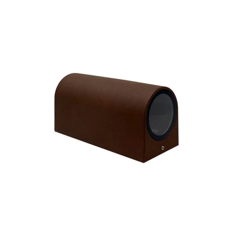 applique-murale-exterieure-ip54-effet-rouille-marron-double-gu10