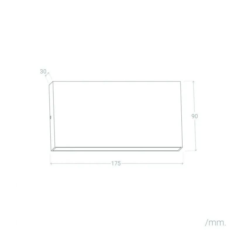 applique-led-6w-noire-750-lumens