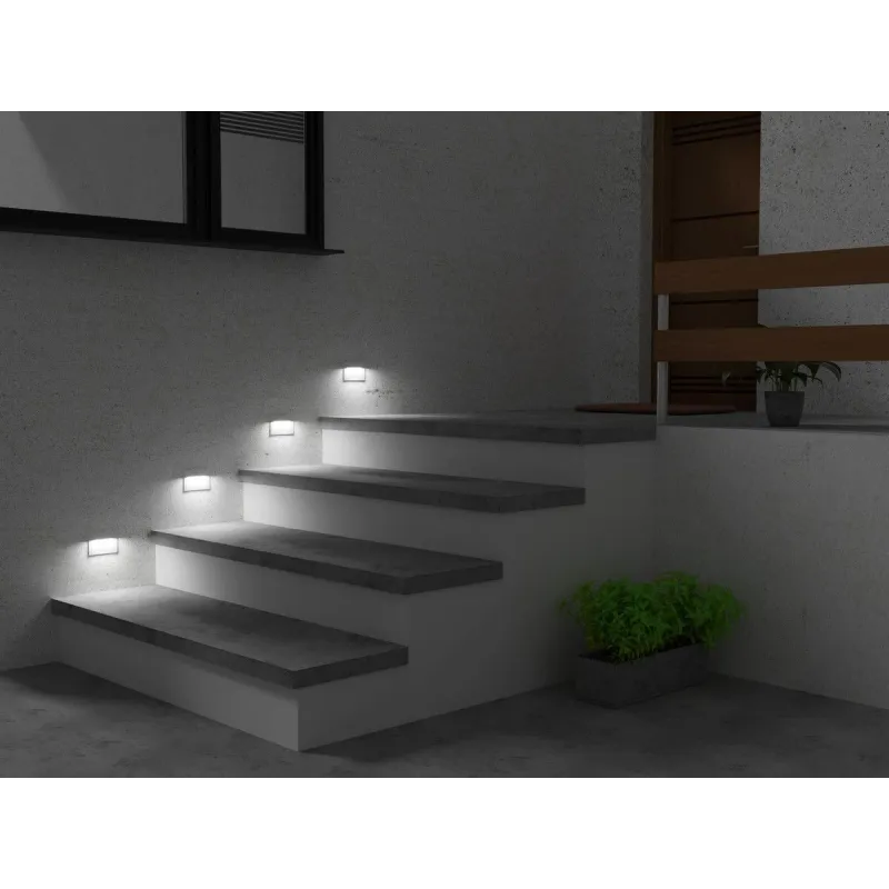 Encastrable balisage escalier GLASI LED 3W P 4000w-blanc
