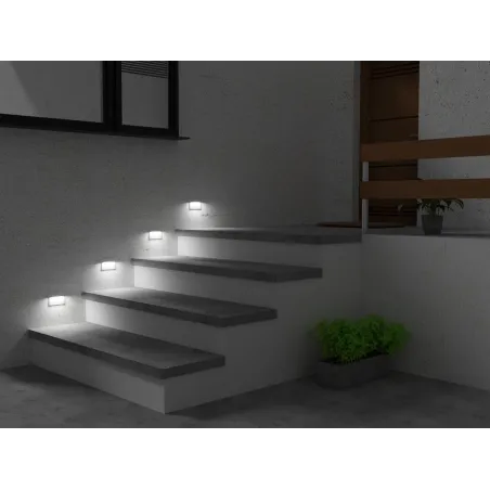 Encastrable balisage escalier GLASI LED 3W P 4000w-blanc