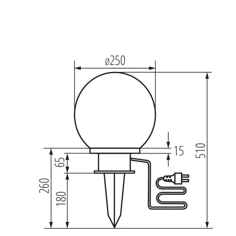Boule IDAVA 25 Luminaire mobilier et décoratif 220v