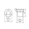 GORDO N 1W CW-O-SR encastré de sol rond
