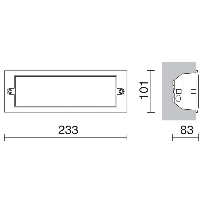 Encastré XALOC IP44 40W E27 Noir - Pas cher