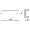 Encastré XALOC IP44 40W E27 Noir - Pas cher