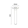 borne-balise-65cm-ip54-led-8w-1300lm-gris-anthracite-orbita