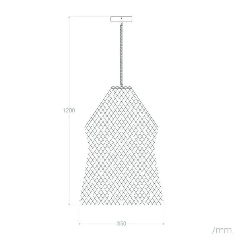 Suspension luminaire suspendu rotin culot e27