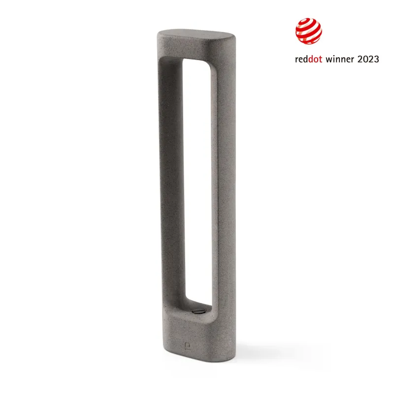 totem-611-balise-led-65w-3000k-ciment-gris-60cm-ip55