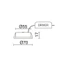 IBIZA Encastré 3,2W LED driver inclus Cr - Pas cher