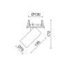 Projecteur Encastré HIDRA LED 18W  3000K Bl-Or - Pas cher