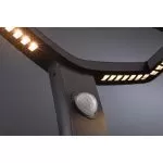 Borne lumineuse LED Alara Détecteur de mouvement IP44 carré 665mm 3000K 10W 450lm 230V Anthracite Métal