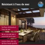 Borne lumineuse LED Alara Détecteur de mouvement IP44 carré 665mm 3000K 10W 450lm 230V Anthracite Métal