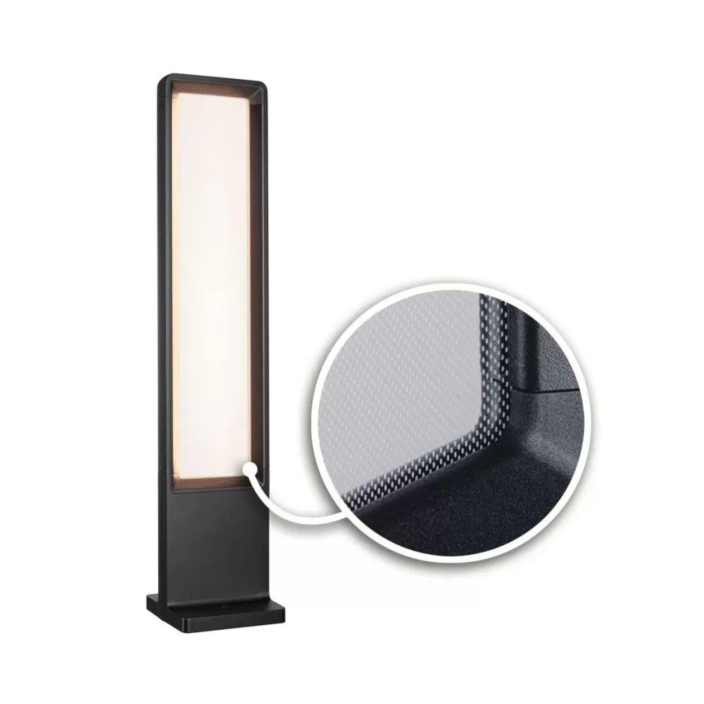 Borne lumineuse LED Reana IP44 832mm 3000K 2x4W 2x240lm 230V Anthracite Métal