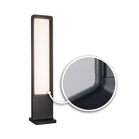 Borne lumineuse LED Reana IP44 832mm 3000K 2x4W 2x240lm 230V Anthracite Métal