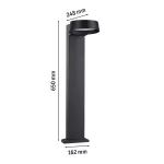 borne-lumineuse-led-kimu-ip44-822mm-3000k-8w-500lm-230v-70-anthracite-aluminium