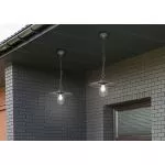 TRIO Suspension extérieur antracite et transparent claire BRENTA - ...