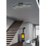 TRIO Plafonnier intérieur antracite VIGO - Pas cher