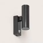 applique-noire-detecteur-de-mouvement-double-culot-gu10