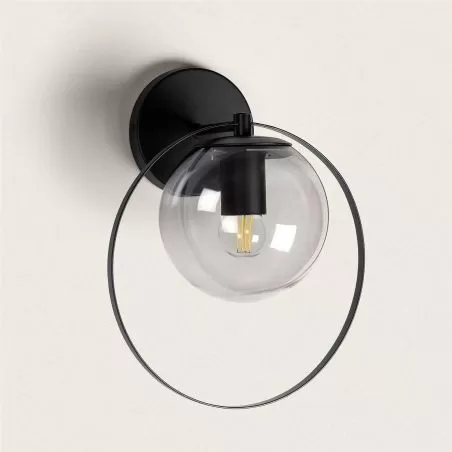 applique-boule-verre-special-salle-de-bain-ip44-metal-noir