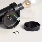 applique-murale-detecteur-exterieure-noire-culot-e27-ip44-220v