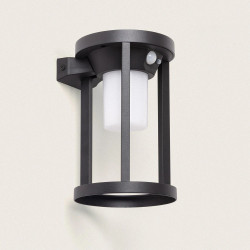 Applique solaire noire détecteur de mouvement 2w led 140 lumens 3000k