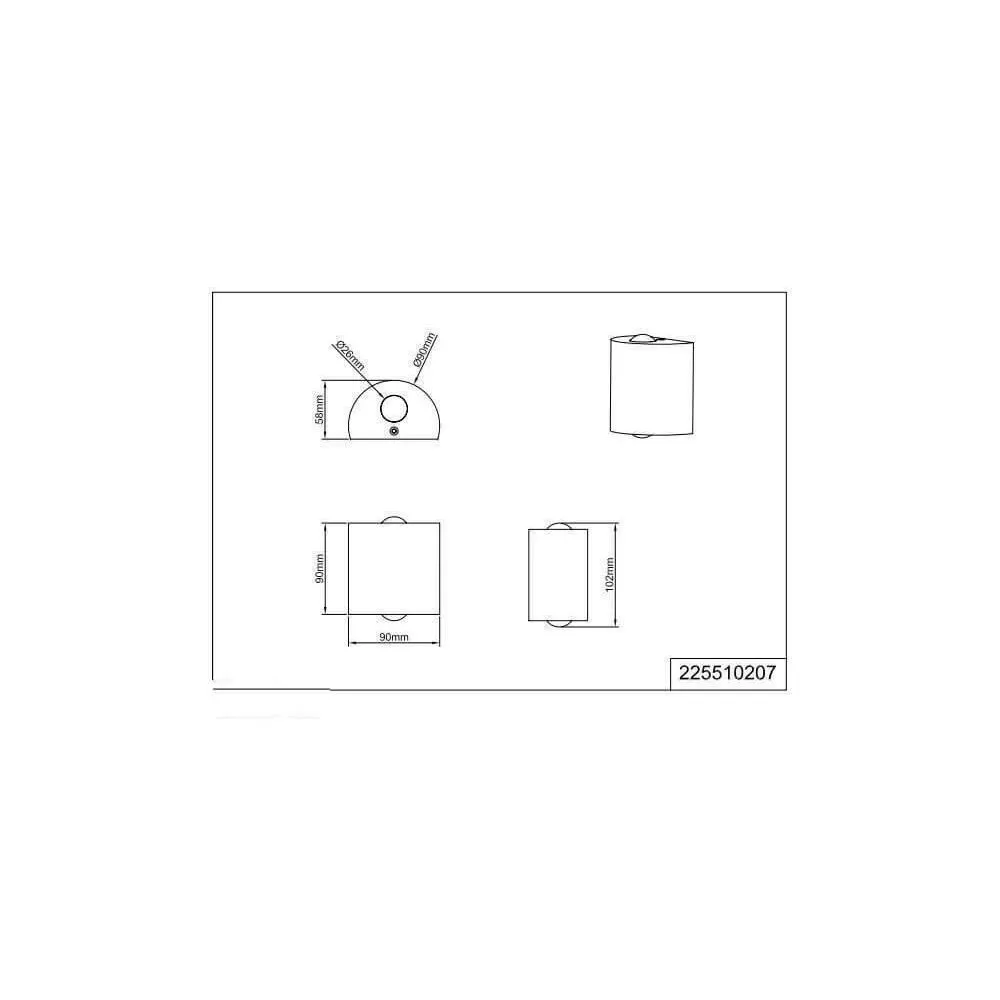 TRIO Applique intérieur nickel mat WALES - Pas cher