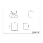 TRIO Applique intérieur nickel mat WALES - Pas cher