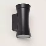 applique-murale-noire-double-spot-gu10-etanche-ip44